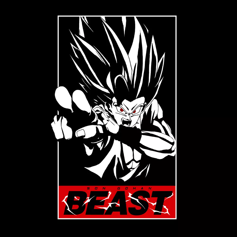ドラゴンボール超 スーパーヒーロー 孫悟飯(ビースト)Tシャツ/BLACK-M 画像 2 | AniSmile