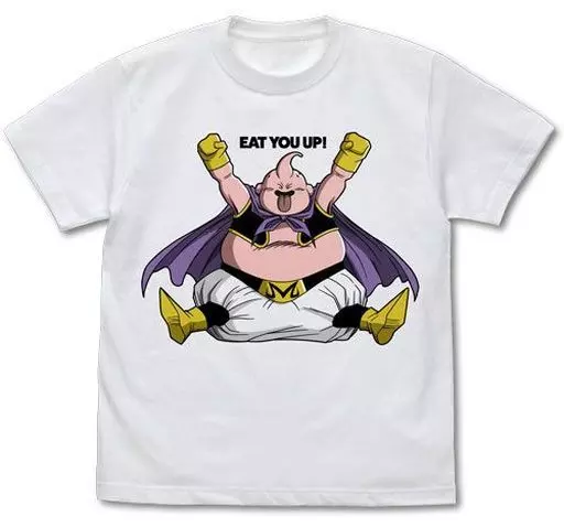 ドラゴンボール超 魔人ブウ Tシャツ たべちゃおVer. /WHITE-M - 公式商品画像 | AniSmile