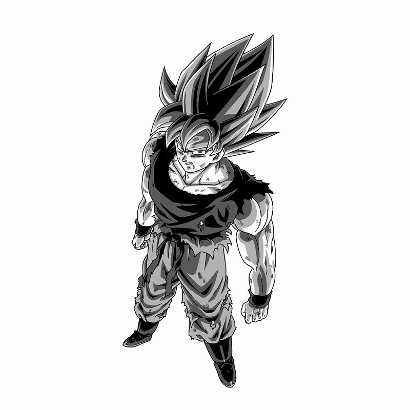 ドラゴンボールZ 超サイヤ人 孫悟空 Tシャツ/WHITE-L 画像 2 | AniSmile