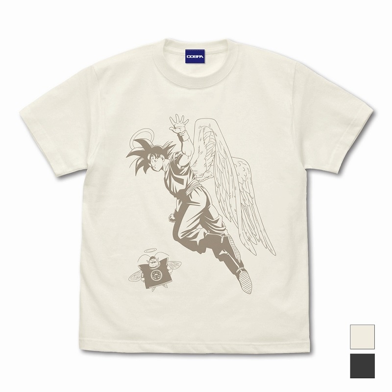 ドラゴンボールZ 孫悟空(天使)と界王 Tシャツ/VANILLA WHITE-M - 公式商品画像 | AniSmile