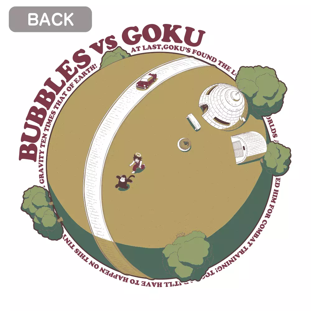 ドラゴンボールZ 界王星 Tシャツ/VANILLA WHITE-XL 画像 3 | AniSmile