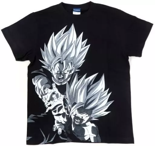 ドラゴンボールZ 親子かめはめ波 オールプリントTシャツ/BLACK-M - 公式商品画像 | AniSmile