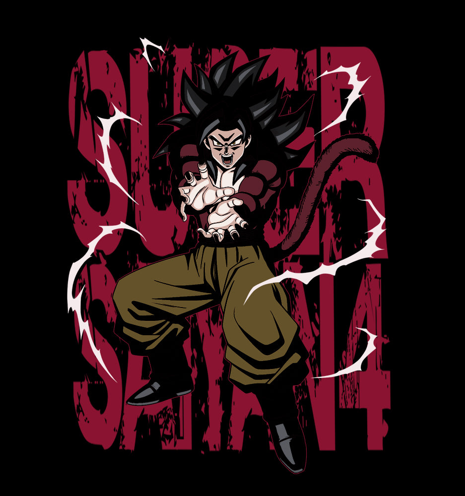 ドラゴンボールGT 超サイヤ人4 孫悟空 Tシャツ/BLACK-S 画像 2 | AniSmile