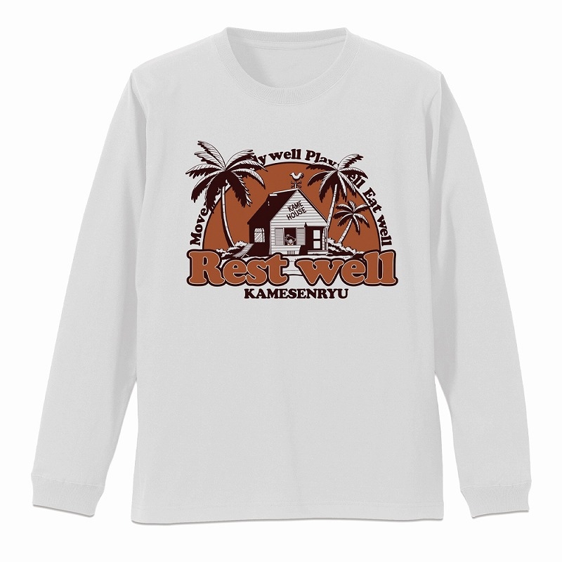 ドラゴンボール カメハウス 袖リブロングスリーブTシャツ/WHITE-XL - 公式商品画像 | AniSmile