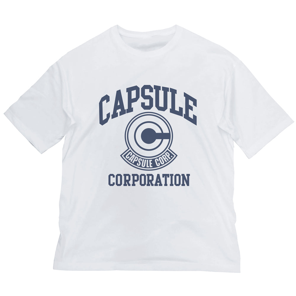 ドラゴンボール カプセルコーポレーション ビッグシルエットTシャツ/WHITE-L - 公式商品画像 | AniSmile