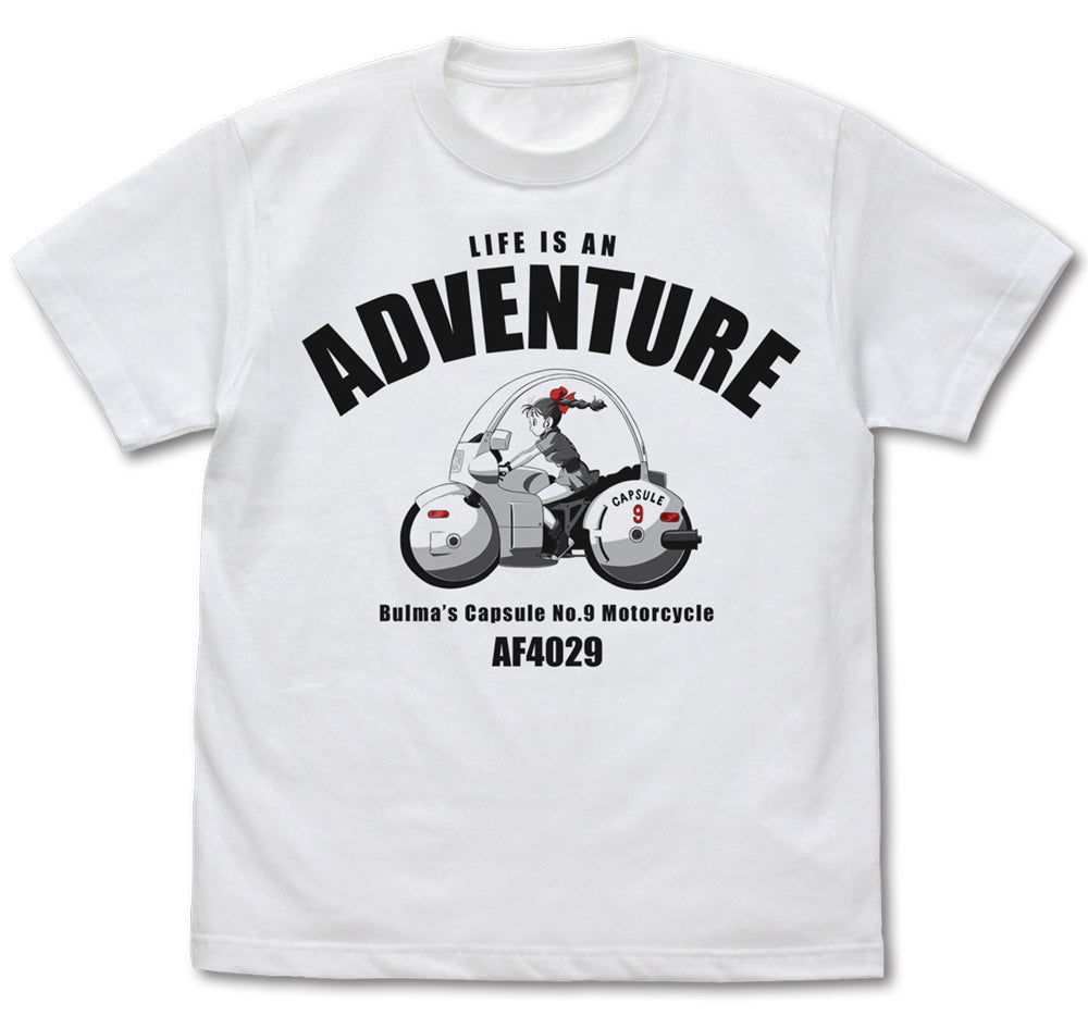 ドラゴンボール ブルマのバイク Tシャツ/WHITE-S - 公式商品画像 | AniSmile