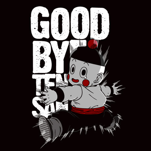 ドラゴンボール さよなら天さんTシャツ改/BLACK-S 画像 2 | AniSmile