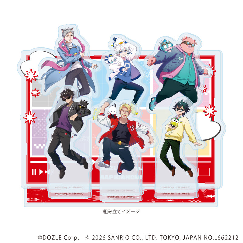 プレミアム アクリルジオラマプレート「ドズル社×はぴだんぶい」01/集合デザイン(コラボイラスト) 画像 2 | AniSmile