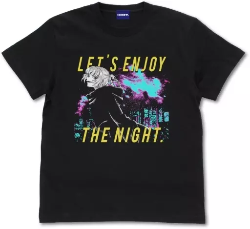 よふかしのうた ネオンシティとナズナ Tシャツ/BLACK-XL - 公式商品画像 | AniSmile