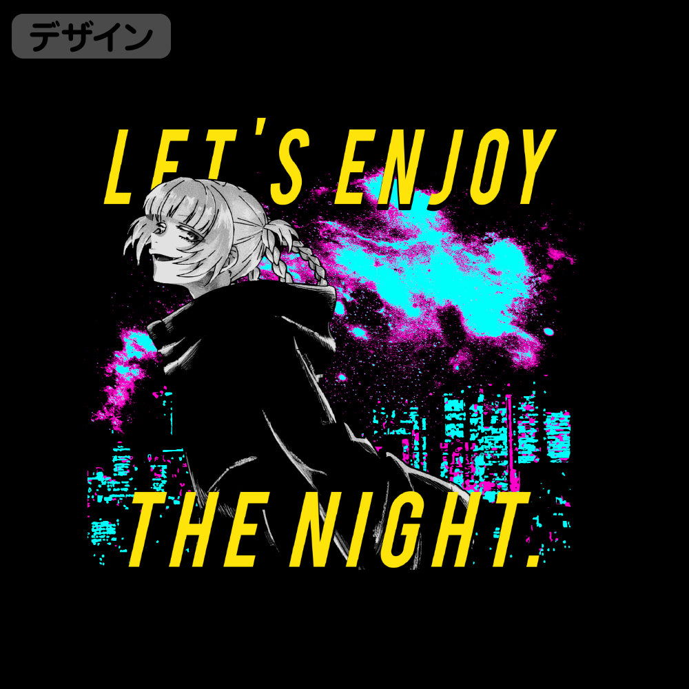 よふかしのうた ネオンシティとナズナ Tシャツ/BLACK-S 画像 2 | AniSmile