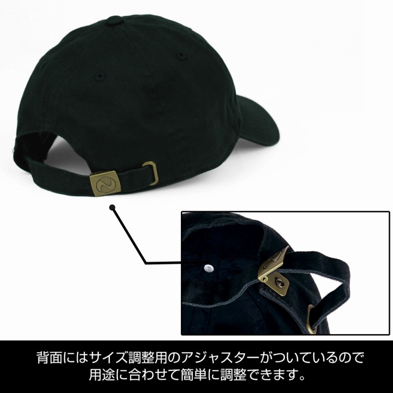 メガドライブ ロゴ 刺繍ローキャップ/BLACK 画像 3 | AniSmile
