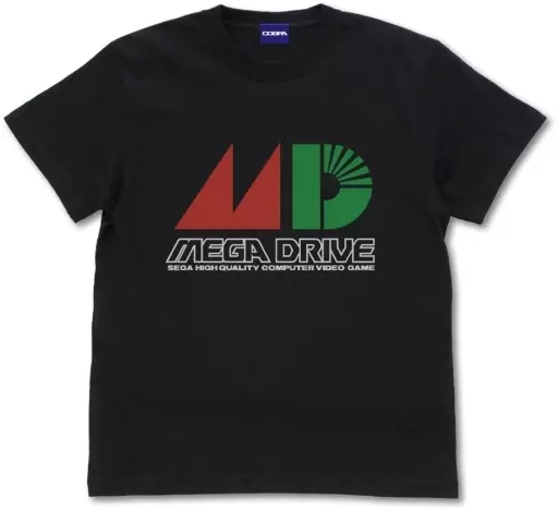 メガドライブ ロゴ Tシャツ/BLACK-L - 公式商品画像 | AniSmile