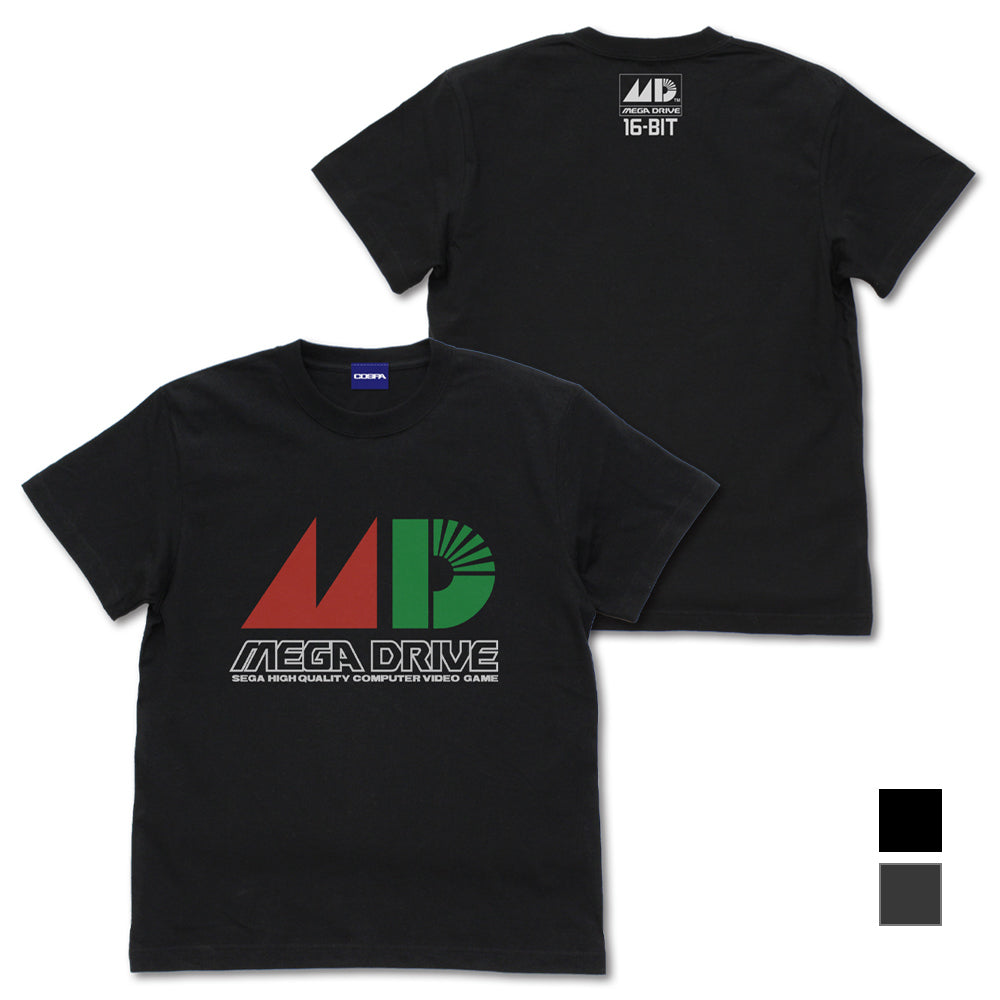 メガドライブ ロゴ Tシャツ/BLACK-S - 公式商品画像 | AniSmile