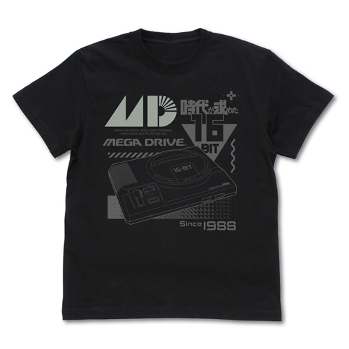 メガドライブ リフレクタープリントTシャツ/BLACK-L - 公式商品画像 | AniSmile