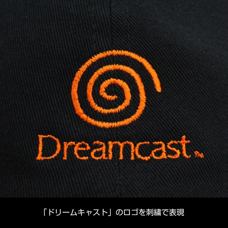 ドリームキャスト ロゴ 刺繍ローキャップ/BLACK 画像 2 | AniSmile