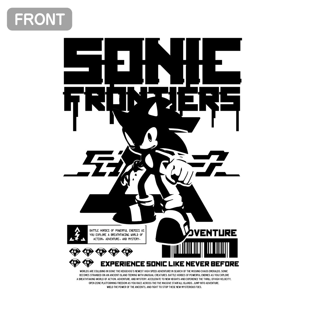 ソニックフロンティア ビッグシルエットTシャツ/WHITE-L 画像 2 | AniSmile