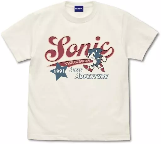 ソニック アメリカン Tシャツ/VANILLA WHITE-M - 公式商品画像 | AniSmile