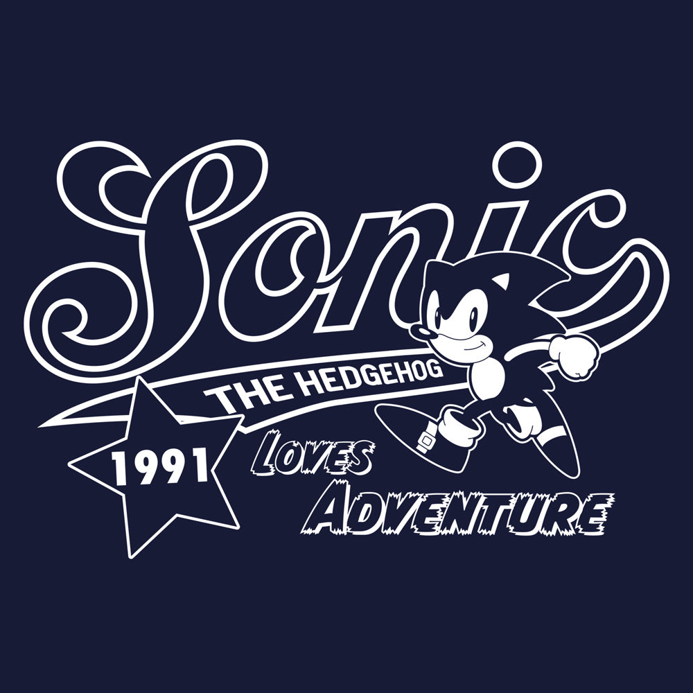 ソニック アメリカン Tシャツ/NAVY-S 画像 2 | AniSmile