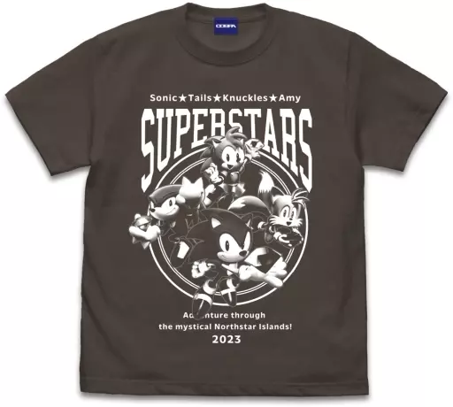 ソニックスーパースターズ Tシャツ/CHARCOAL-XL - 公式商品画像 | AniSmile