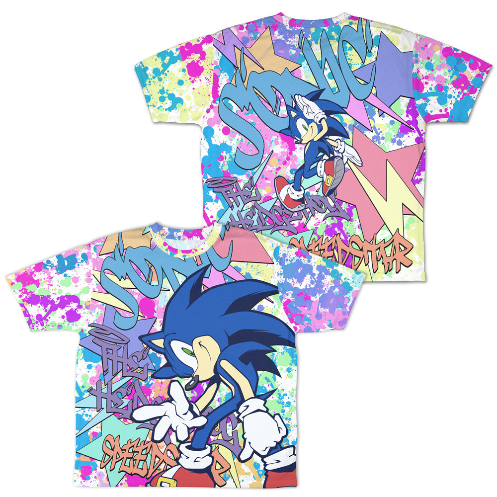 ソニック・ザ・ヘッジホッグ 両面フルグラフィックTシャツ グラフィティVer./ - AniSmile