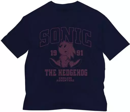 クラシックソニック ビッグシルエットTシャツ/NAVY-L - 公式商品画像 | AniSmile