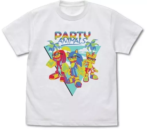 ソニック PARTY ANIMALS フルカラーTシャツ/WHITE-S - 公式商品画像 | AniSmile