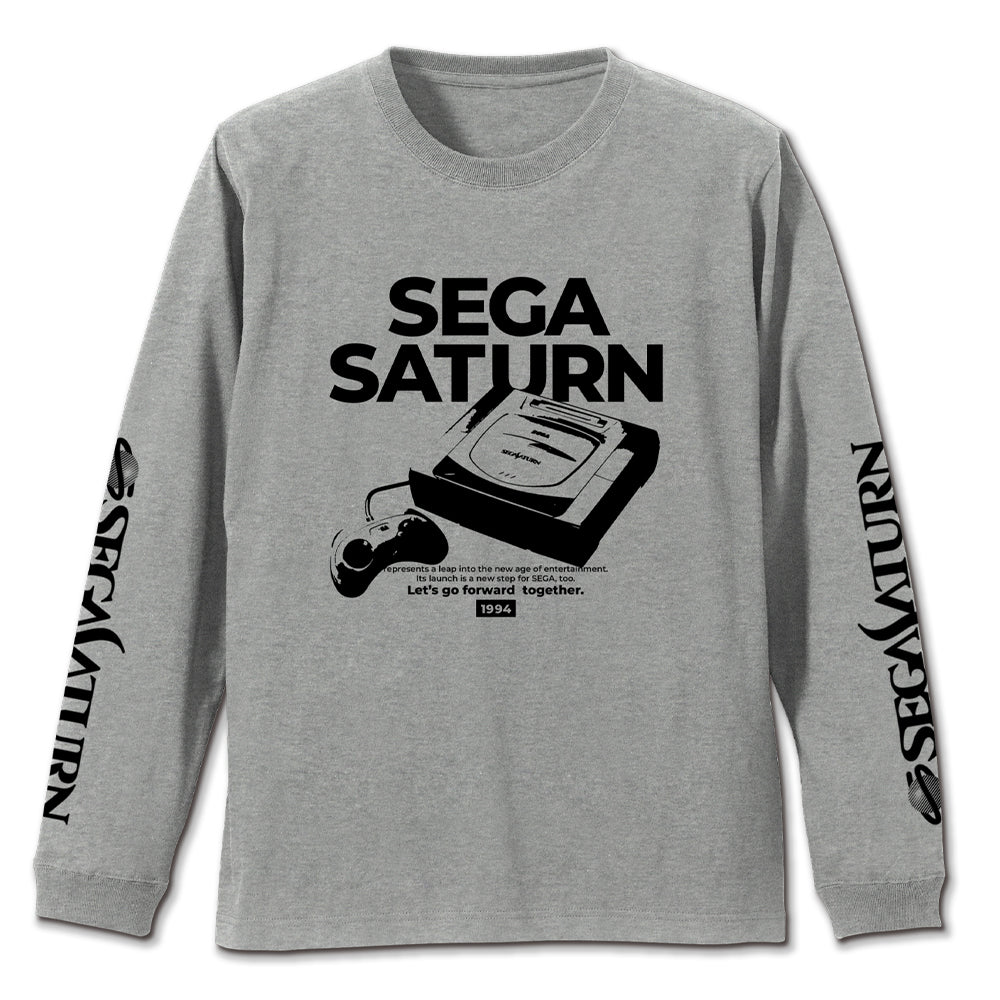 セガサターン 袖リブロングスリーブTシャツ/MIX GRAY-S - 公式商品画像 | AniSmile