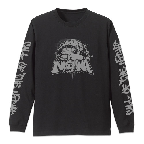 TVアニメ『よふかしのうた』2期 ナズナ ペイントアート 袖リブロングスリーブTシャツ/BLACK-M - 公式商品画像 | AniSmile