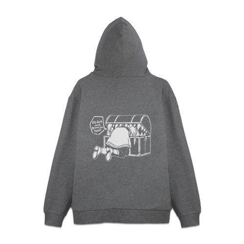 葬送のフリーレン ミミックに食べられるフリーレン ジップパーカー/MIX GRAY-XXL 画像 2 | AniSmile