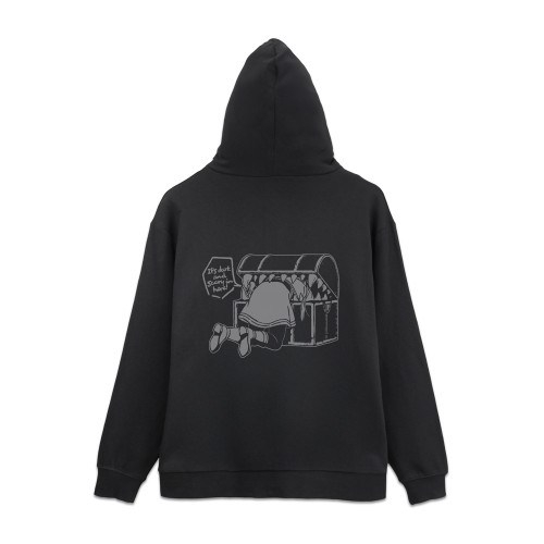 葬送のフリーレン ミミックに食べられるフリーレン ジップパーカー/BLACK-XL 画像 2 | AniSmile