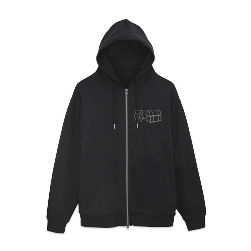 葬送のフリーレン ミミックに食べられるフリーレン ジップパーカー/BLACK-XL 画像 3 | AniSmile