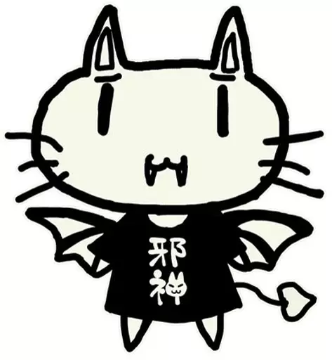 蒼の彼方のフォーリズム 邪神ちゃん 蓄光Tシャツ/WHITE-M 画像 2 | AniSmile