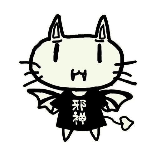蒼の彼方のフォーリズム 邪神ちゃん 蓄光Tシャツ/WHITE-S 画像 2 | AniSmile