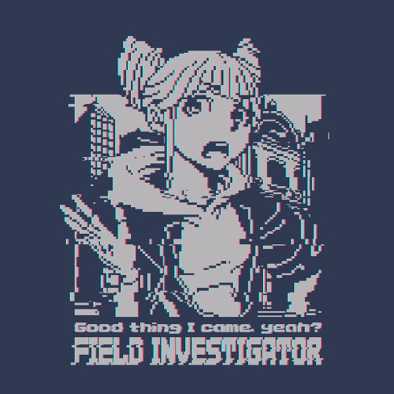 都市伝説解体センター ジャスミン Tシャツ/SLATE-XL 画像 2 | AniSmile