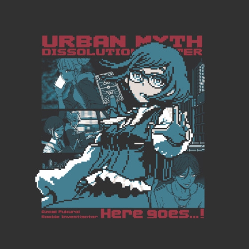都市伝説解体センター 福来あざみ Tシャツ/SUMI-L 画像 2 | AniSmile
