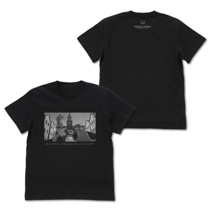 葬送のフリーレン フリーレン&ヒンメル「鏡蓮華の指輪」Tシャツ/BLACK-L - AniSmile