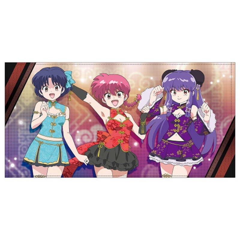 らんま1/2 描き下ろし らんま・シャンプー・あかね 120cmビッグタオル チャイナ×アイドルVer - 公式商品画像 | AniSmile