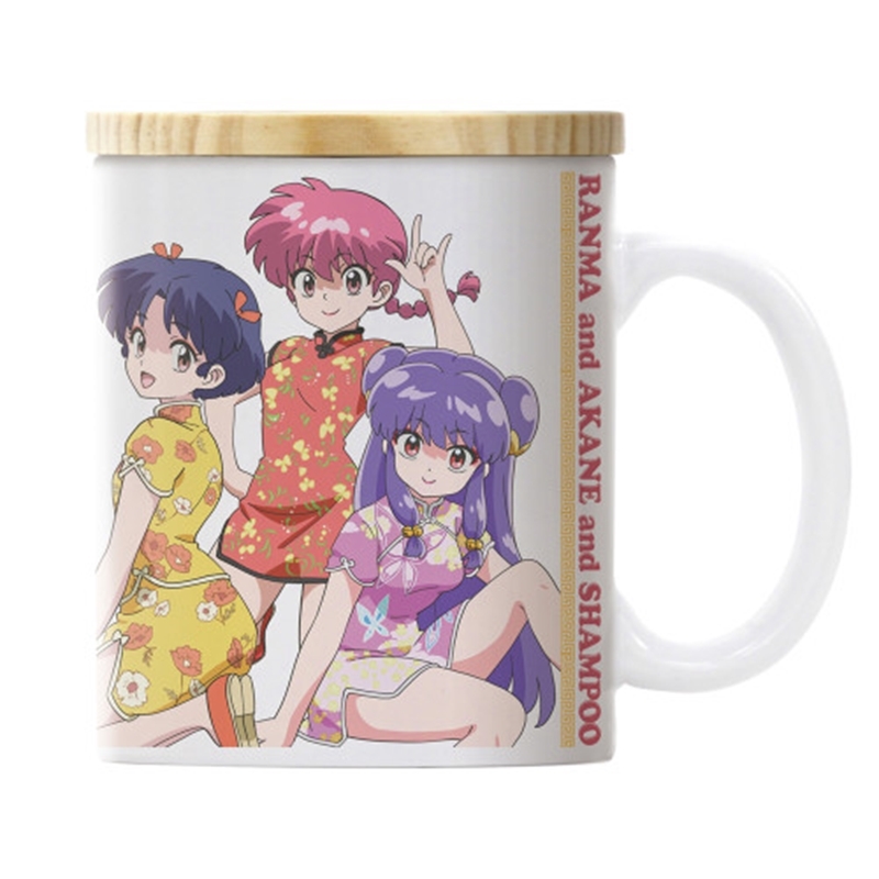 らんま1/2 らんま・あかね・シャンプー フタ付きフルカラーマグカップ 画像 2 | AniSmile