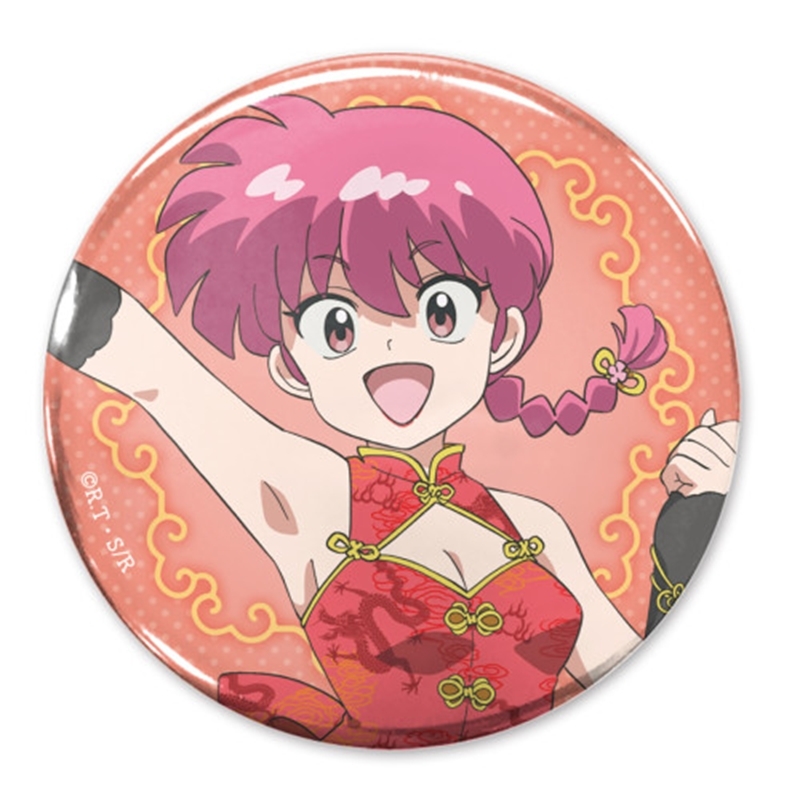 らんま1/2 描き下ろし らんま 65mm缶バッジ チャイナ×アイドルVer. - 公式商品画像 | AniSmile