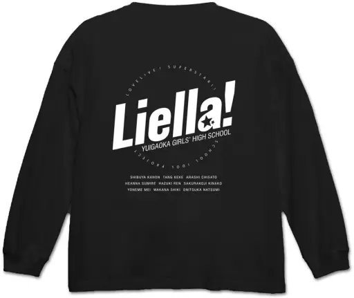 ラブライブ!スーパースター!! Liella! ビッグシルエット ロングスリーブTシャツ/BLACK-XL - 公式商品画像 | AniSmile