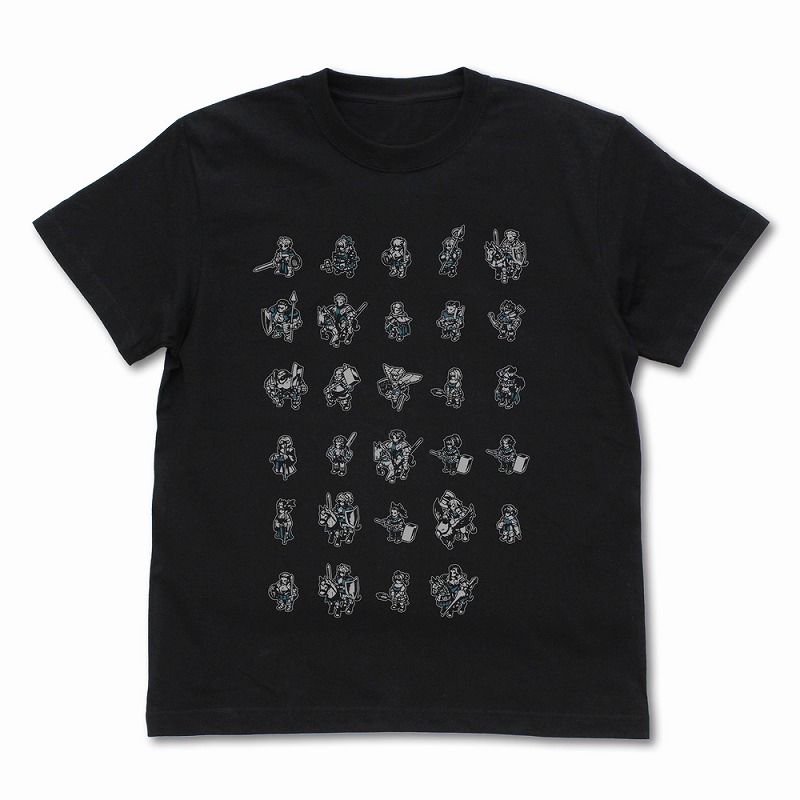 ユニコーンオーバーロード コルニア王国 2Dキャラクター Tシャツ/BLACK-XL - 公式商品画像 | AniSmile