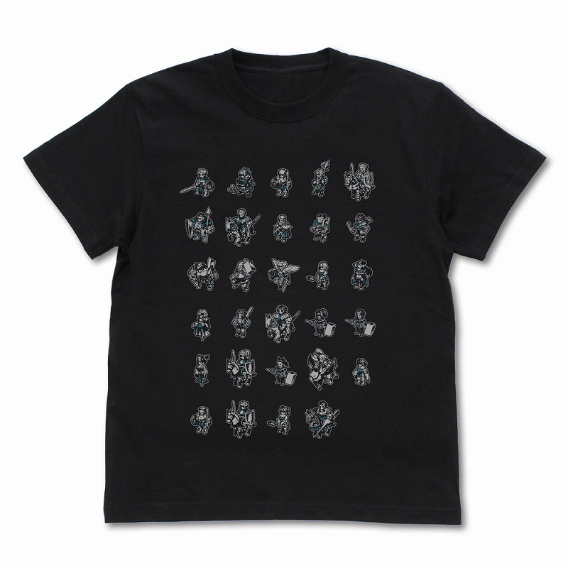 ユニコーンオーバーロード コルニア王国 2Dキャラクター Tシャツ/BLACK-M - 公式商品画像 | AniSmile