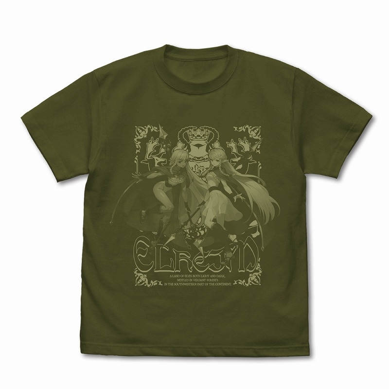 ユニコーンオーバーロード エルヘイム エルフ姉妹 Tシャツ/MOSS-M 画像 2 | AniSmile