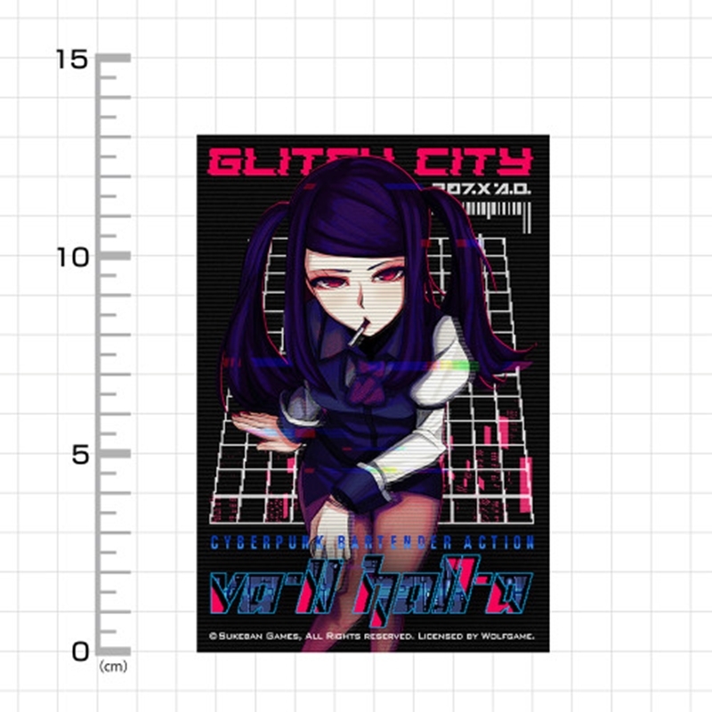 VA-11 Hall-A ジル 屋外対応ステッカー 画像 3 | AniSmile