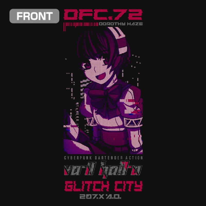 VA-11 HALL-A ドロシー・ヘイズ Tシャツ/BLACK-S 画像 2 | AniSmile