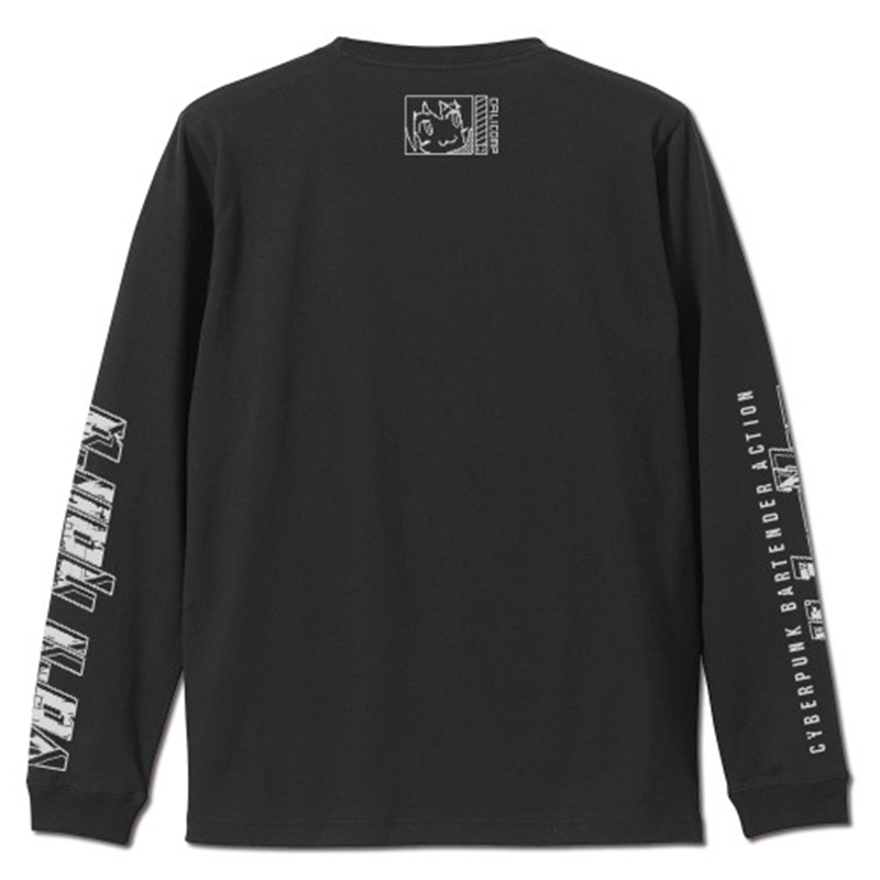 VA-11 Hall-A ジル 袖リブロングスリーブTシャツ/BLACK-S 画像 3 | AniSmile