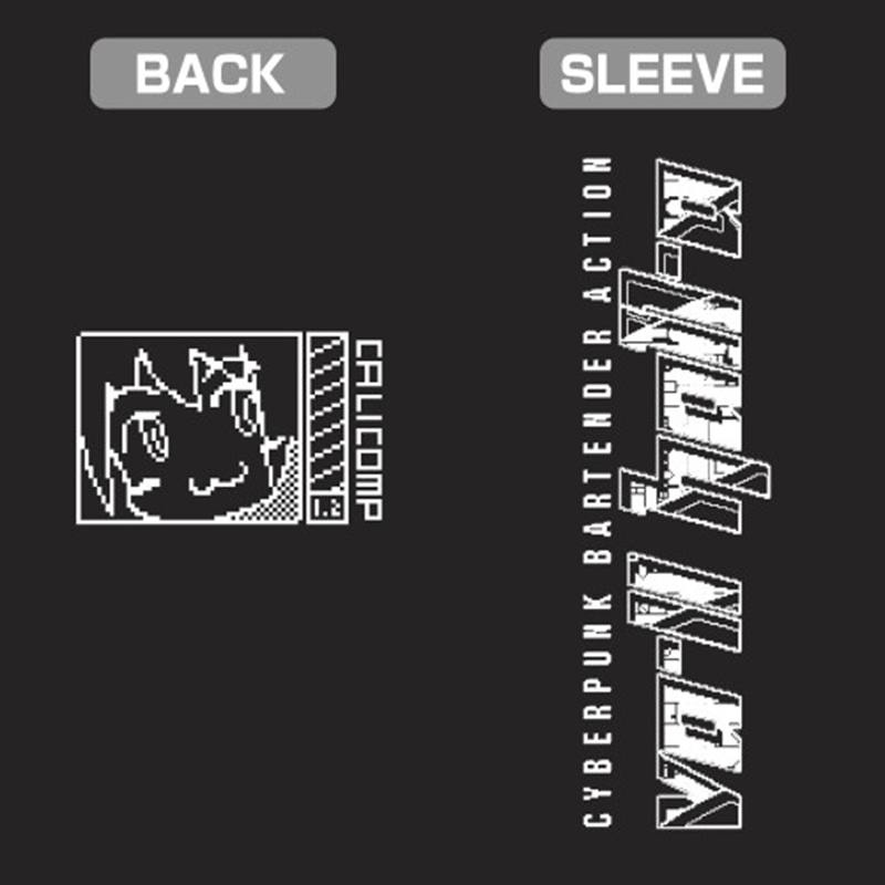 VA-11 Hall-A ジル 袖リブロングスリーブTシャツ/BLACK-S 画像 5 | AniSmile