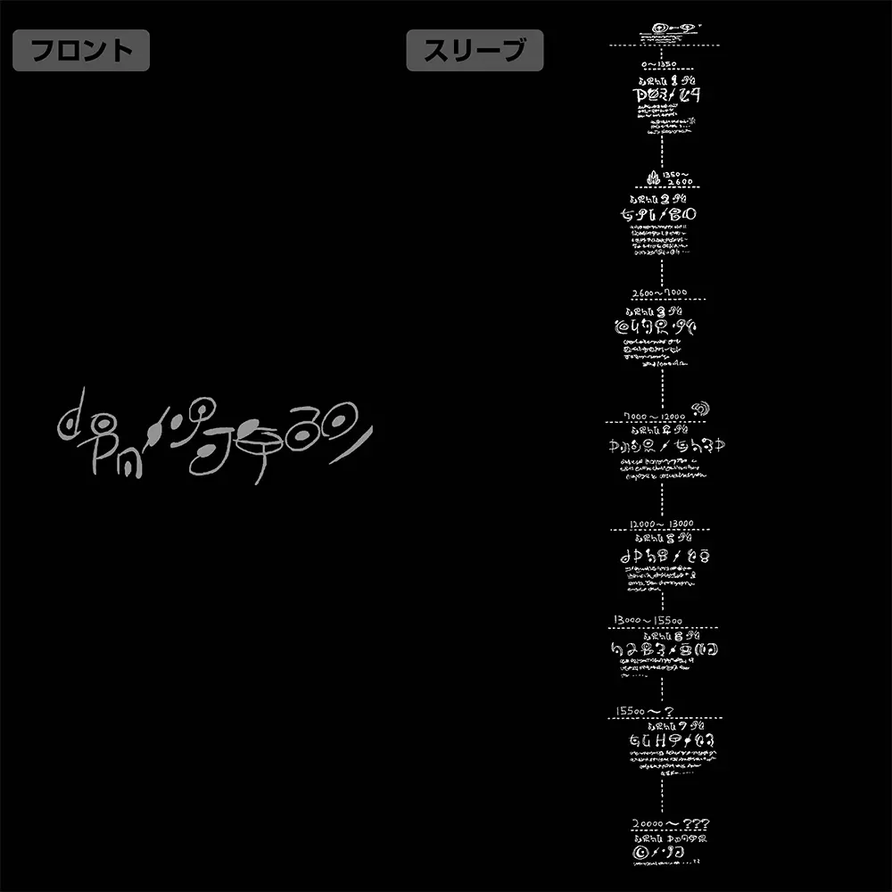 メイドインアビス 烈日の黄金郷 アビス地図 袖リブロングスリーブTシャツ/BLACK-M Image 4 | AniSmile
