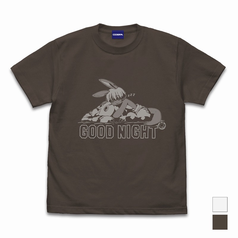 メイドインアビス 烈日の黄金郷 描き下ろし ナナチ スヤスヤ Tシャツ/CHARCOAL-L - official product image | AniSmile