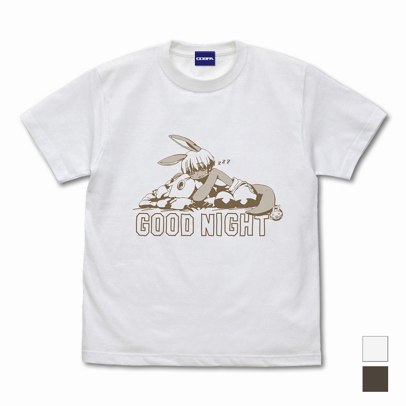 メイドインアビス 烈日の黄金郷 描き下ろし ナナチ スヤスヤ Tシャツ/WHITE-XL - AniSmile